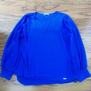 Calvin Klein Cobalt Blue Blouse